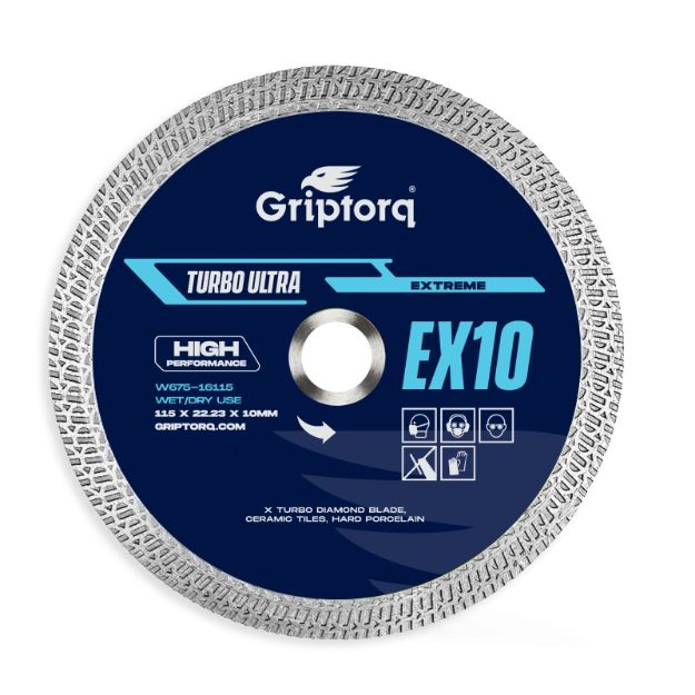 Picture of Diamond Blade EX10 TURBO ULTRA Xmacht [Ceramic Tiles, Hard Porcelain] 115/22mm