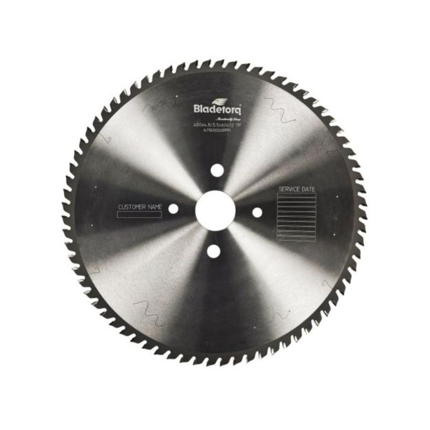 Picture of Bladetorq TCT Saw Blade 450x60x4.8x3.5x72T [Triple Chip/Wood]